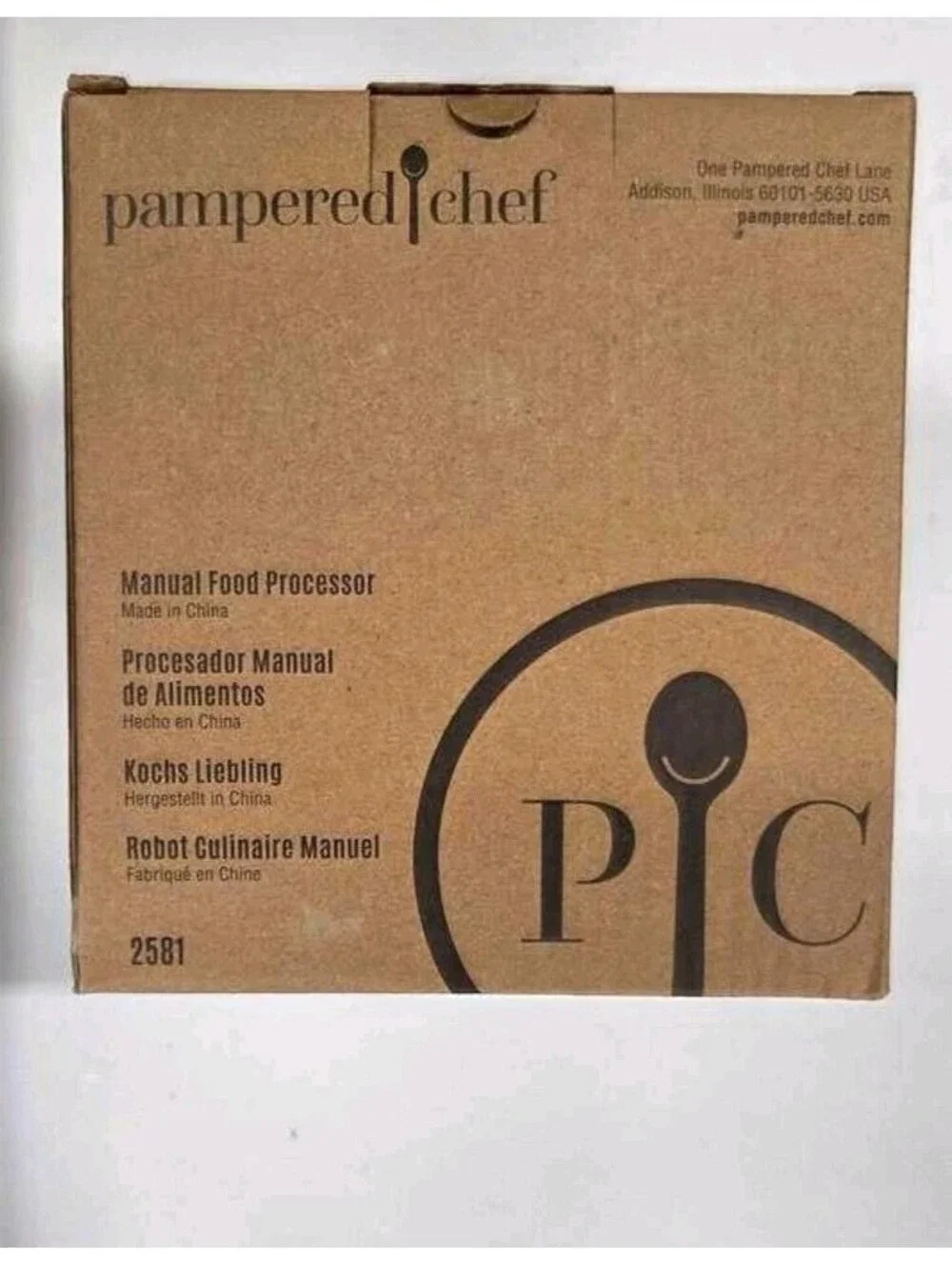 Pampered Chef Manual Food Processor / Chopper #2581 New
